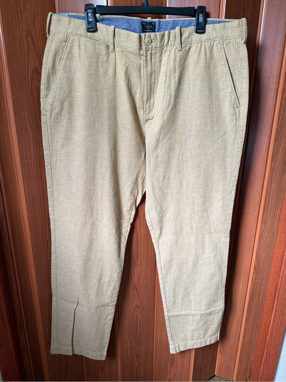 J. Crew Men's Light Tan Stretch Chinos